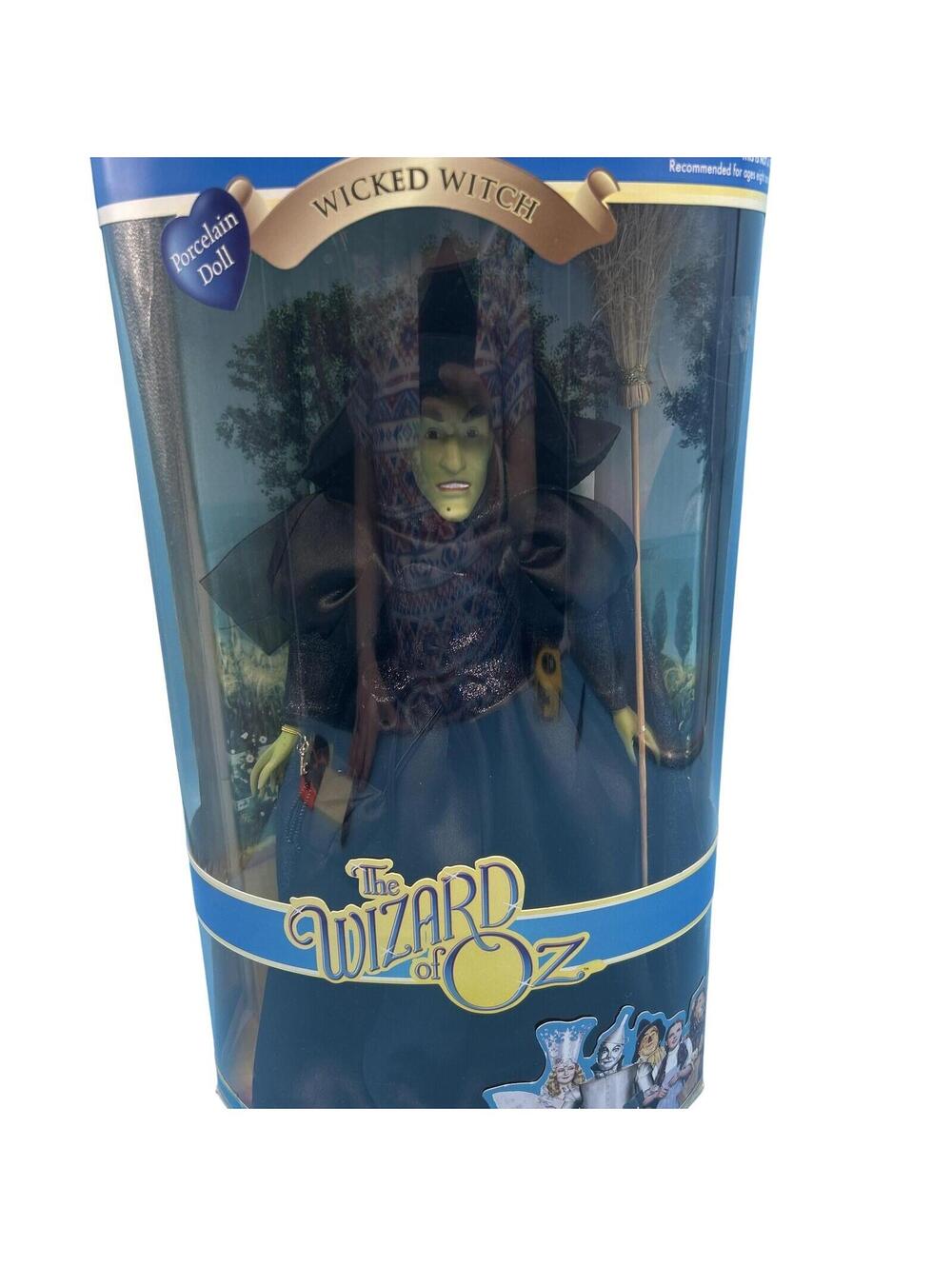 Brass Key Keepsakes Wizard Of Oz Wicked Witch Porcelain Doll Green 2005 2113